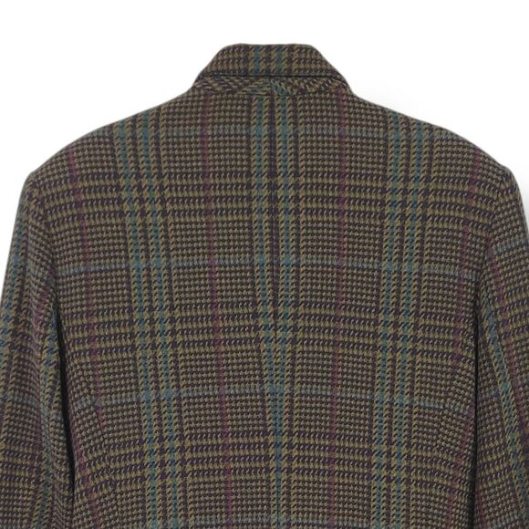 Vintage 80s Liz Claiborne Liz Sport Wool Tweed Academia Blazer Jacket Size 6P - Picture 4 of 12